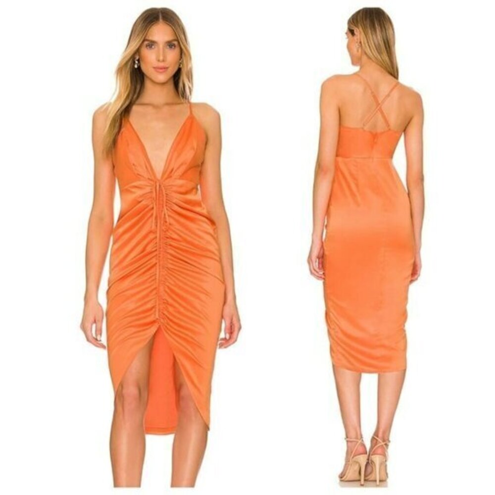 NBD Annalisa Midi Dress - Orange